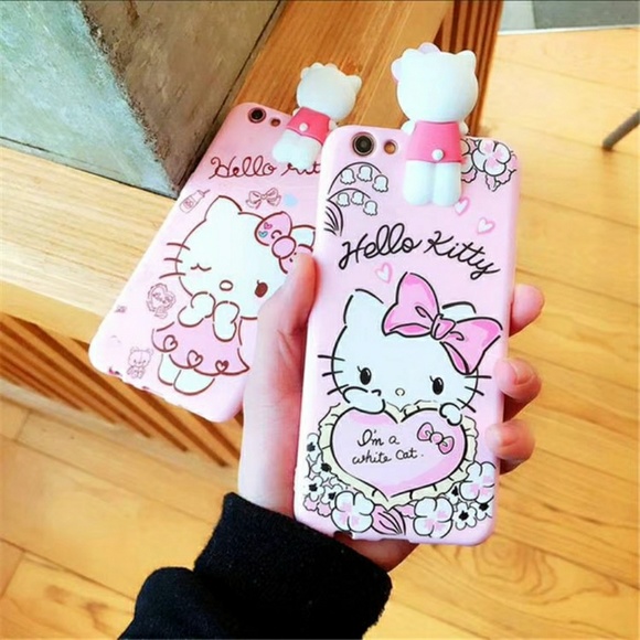 2 for $13 IPHONE X HELLO KITTY HEART 3D CASE - Picture 5 of 7